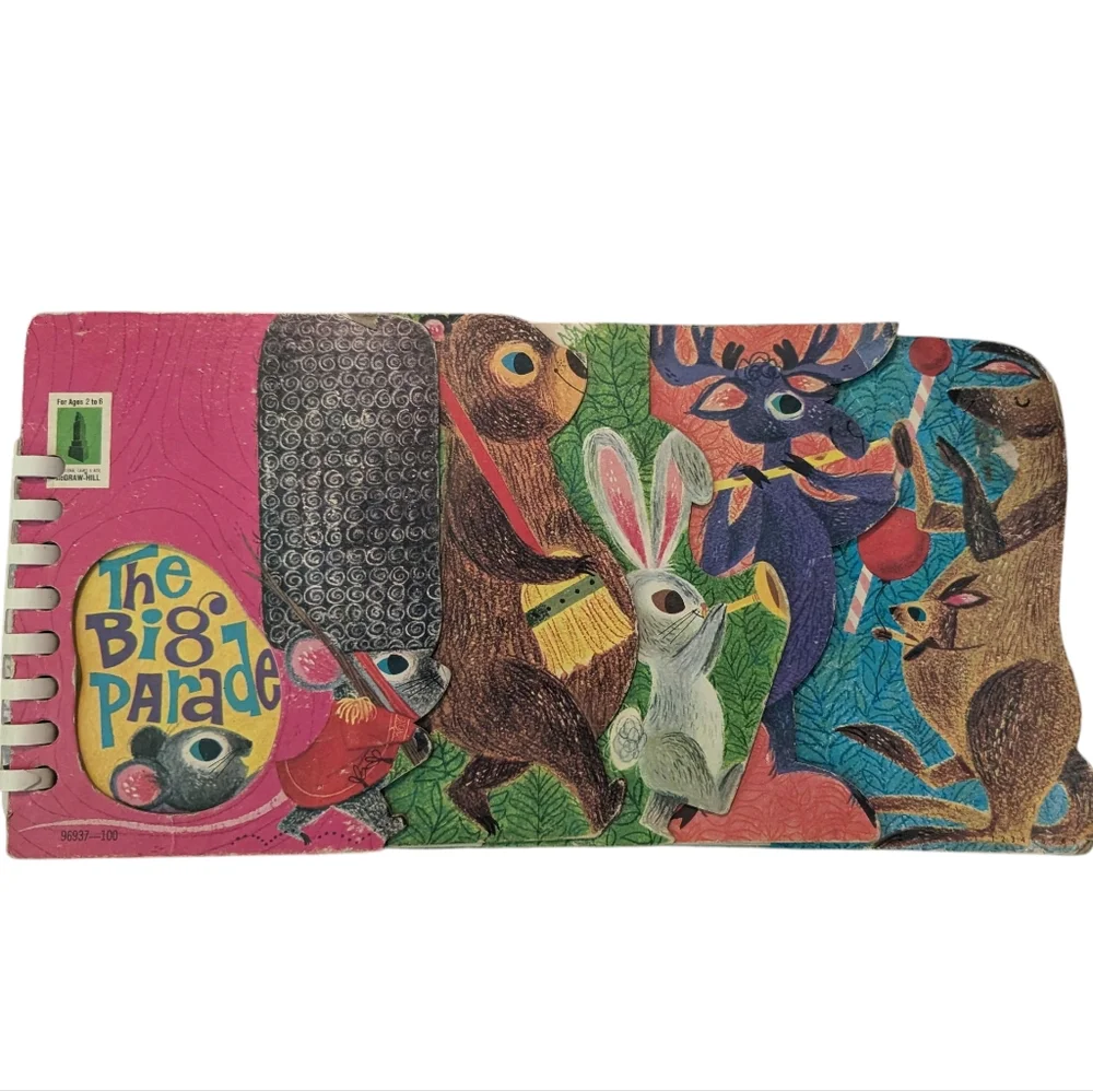 Vintage MCM‎ 60s Antique The Big Parade Hardcover Kids Book
